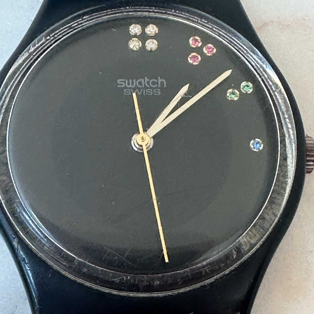 Swatch Watch—1985 Christmas Sir Limelight
